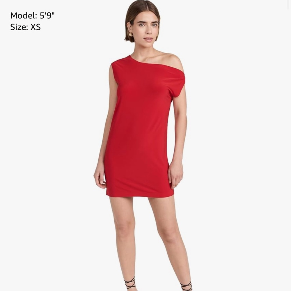 Norma Kamali Women's Drop Shoulder Mini Dress